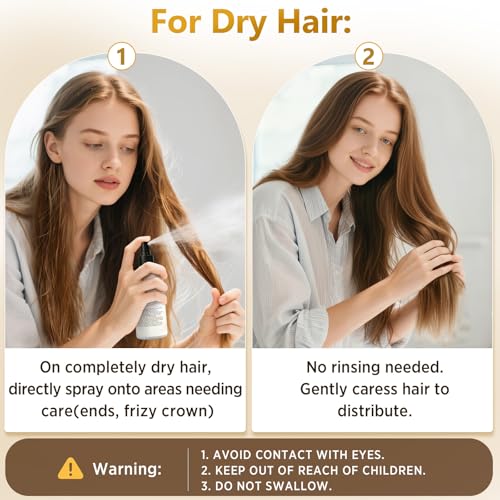 Hair Thickening Spray for Fine Hair - Volume, Keratin & Heat Protection, 8.5 oz