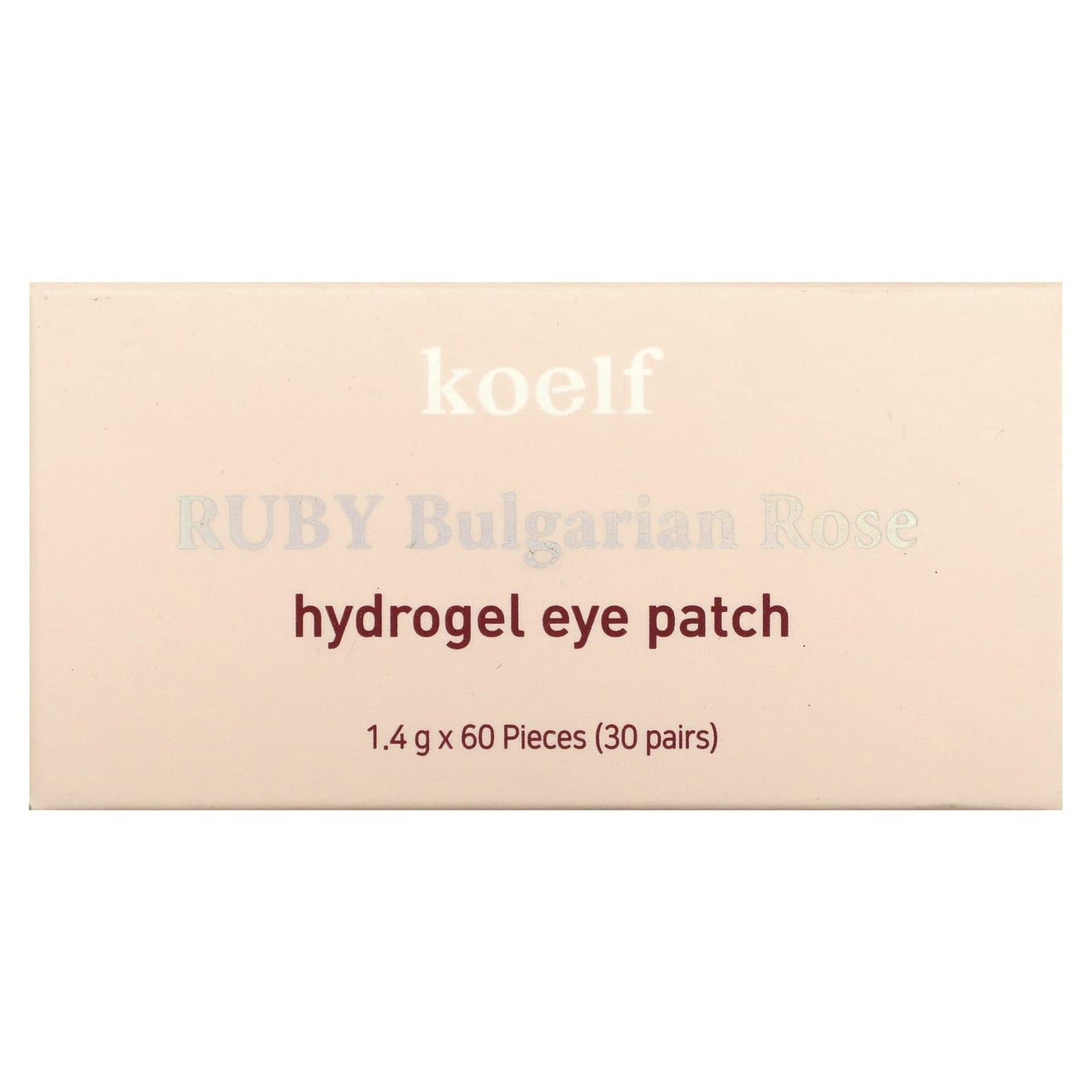 [Koelf] Ruby Bulgarian Rose Hydro Gel Eye Patch 60pcs/30pairs