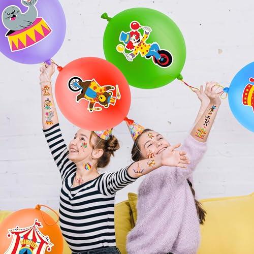 72-Piece Carnival Party Favors Set with Punch Balloons & Tattoos