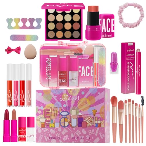 Hot Pink All-in-One Makeup Kit for Women – Complete Starter Set