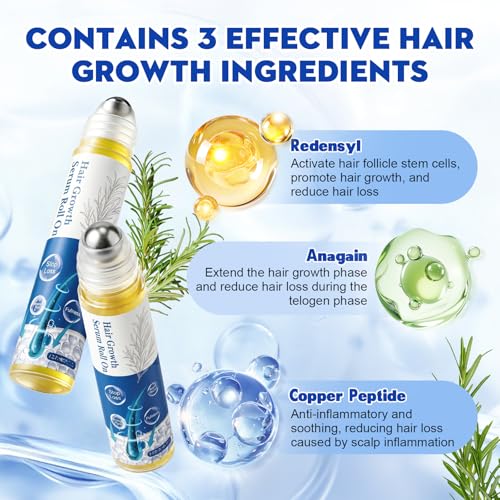 Hair Growth Serum Roll-On with Redensyl & Biotin