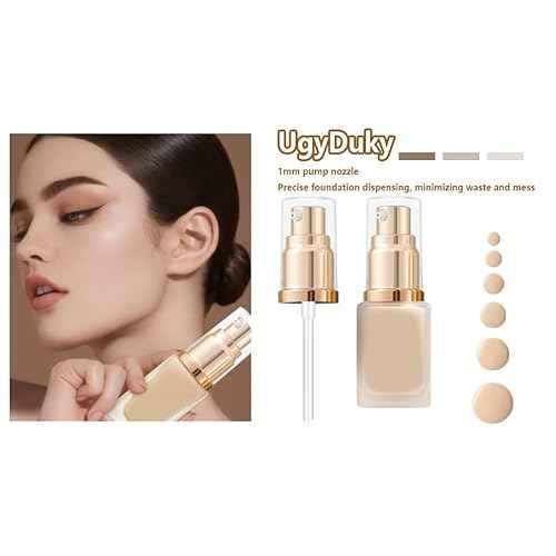 1 Pack Foundation Pump Fit for Estee Lauder Double Wear Foundation, Gold Replacement Pump for DW Makeup Bottle(Upgraded)