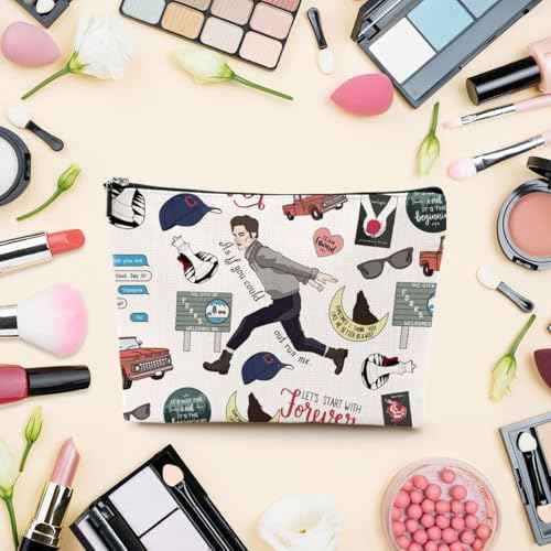 LONGXIN Twilight Merch Makeup Bag Cosmetic Bag Edward Movie inspired Gift Edw Vampire Gift TV Show Inspired Gifts for Girls Vampire Lover Edward Bella Fans Movie Lovers