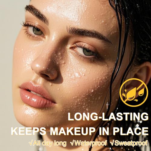 Mineral Sunscreen Setting Powder, SPF 35 Brush Sunscreen Powder for Face & Scalp, Long Lasting Lightweight Breathable, Oil Control Natural Matte Finish (#02 Fair)