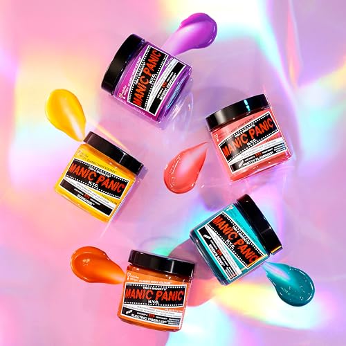 MANIC PANIC Classic Sunshine Semi Permanent Hair Color - Warm Sunflower Yellow Hair Dye for Women & Men That Lasts 4-6 Weeks - Vegan, Ammonia & Cruelty-Free - Create & Mix Custom Shades (4oz / 2pk)