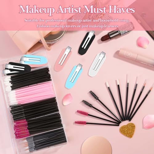Disposable Makeup Applicators Kit with Mixing Tray & Brushes