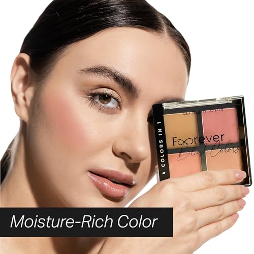 MISS2M 4-in-1 Waterproof Blush Palette - 24hr Matte