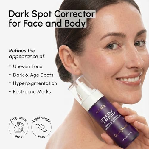 MAREE Dark Spot Remover for Face and Body ? Dark Spot Corrector Serum ? Hyperpigmentation, Melasma, Sun & Age Spots ? Black & Brown Spot Remover for Women ? Crema para Manchas Oscuras en la Cara
