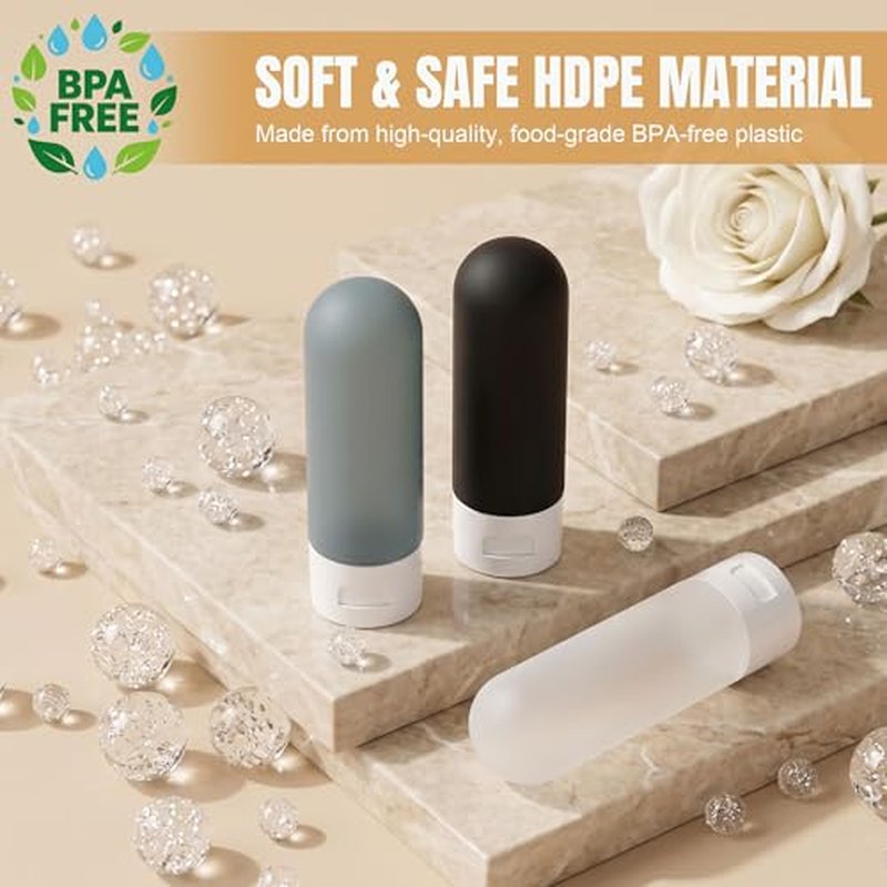 20 Pack TSA Approved Travel Bottles Set - Leak Proof Refillable