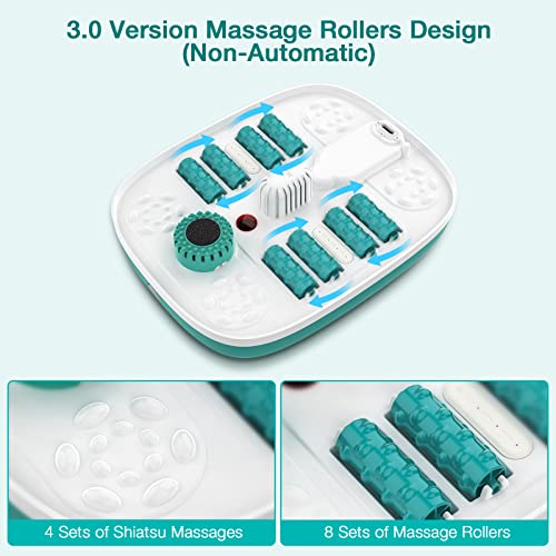HOSPAN Collapsible Foot Spa with Heat & Shiatsu Massage - FS01A