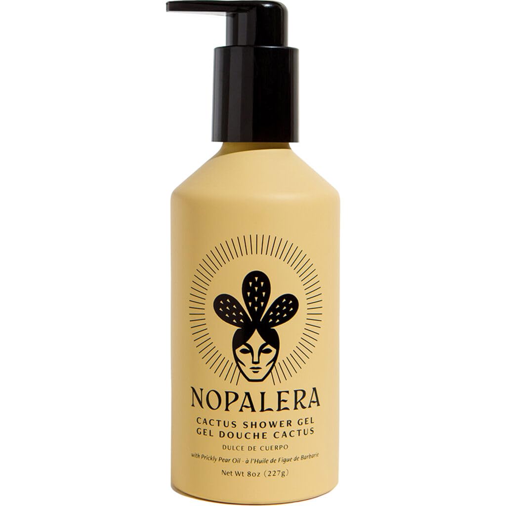 Nopalera Dulce de Cuerpo Shower Gel with Prickly Pear Oil and Blue Agave - Amber, Citrus, and Warm Vanilla Fragrance, Vegan, Moisturizing Body Wash for Skin, 8 oz.