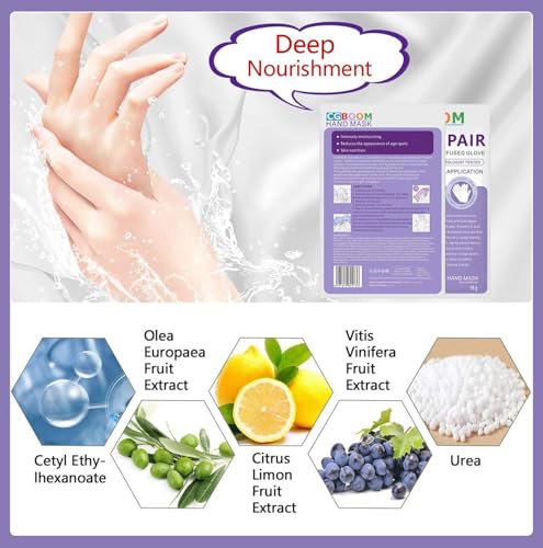 Lavender Moisturizing Hand Masks Pack - Relieve Dry, Overworked, Aging Skin