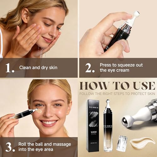 Anti-Aging Eye Cream with Caffeine & Retinol, 0.5 oz