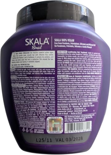 SKALA 2 in 1 Treatment Cream & Leave In Conditioner for Frizz-Prone Hair, 1000g