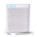 TEGAN LASH 3D-10D Premade Lash Fans, 0.07 Thin Base, CC Curl