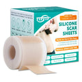 Silicone Scar Tape, Silicone Scar Sheets(1.6"X 160" Roll-4M), Reusable Medical Grade Silicone Tape for Scars, C-Section, Keloid, Acne, Tummy Tuck, Surgical Scars, Light
