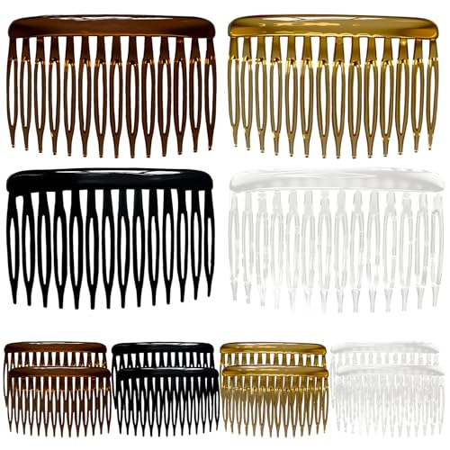 French Hair Combs 14-Teeth for Fine Thin Hair - 12 Pack