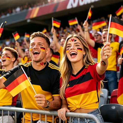 Germany Flag 2026 World Cup with Temporary Tattoos