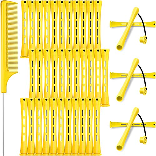 WILLBOND 36 Piece Cold Wave Hair Perm Rods with Rat Tail Comb