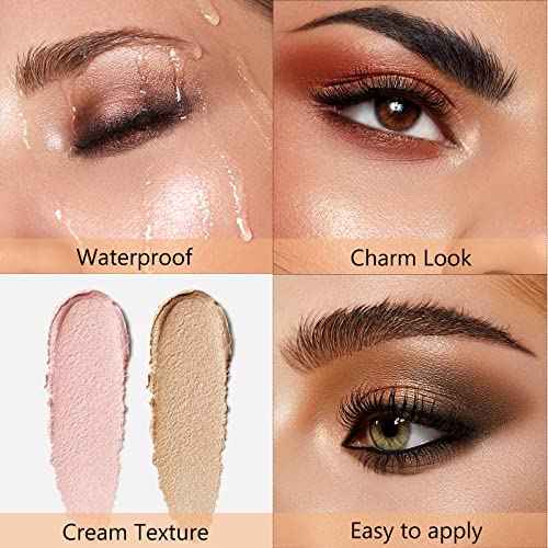 Cream Eyeshadow Stick, Long-Lasting, Crease-Proof Eyeshadow with Built-in Smudger Orchid Shimmer