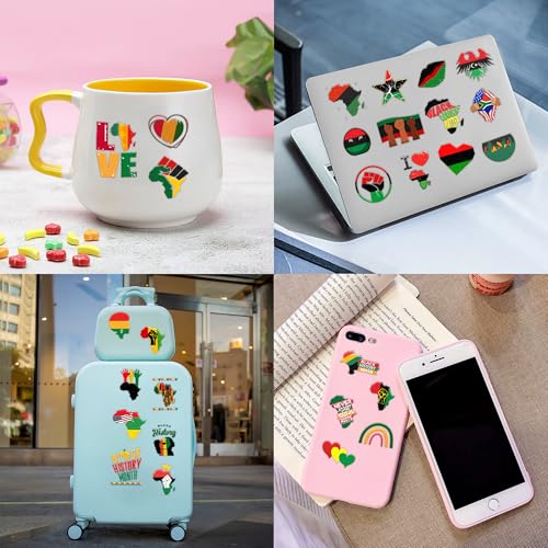 Africa Temporary Tattoos African American Party Decorations Favors Supplies Black History Themed Cute Stickers 10 Sheets 100 PCS Gifts for Baby Girls Boys Class School Carnival
