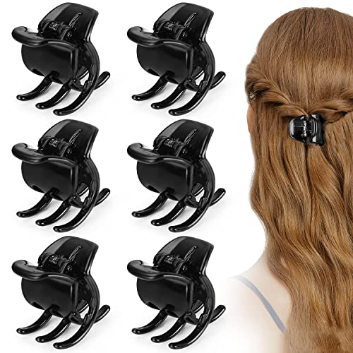 Morhom Hair Claw Clips - 6 Pack, 1.3 Inch for Thick Hair