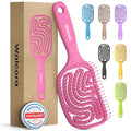 Walcora Pink Detangler Brush – Pain-Free Hair Detangler for Wet & Dry Hair