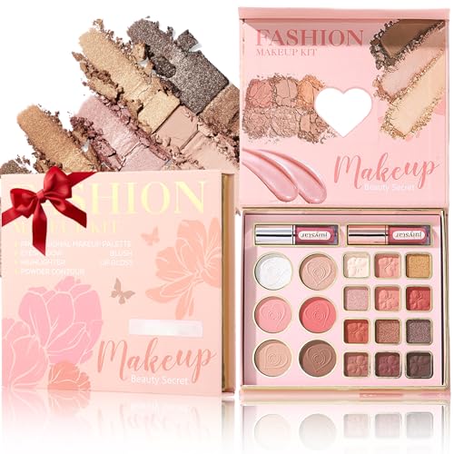 20-Color All-In-One Makeup Palette - Eyeshadow, Blush & Highlighter