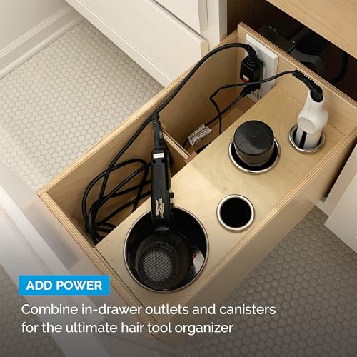 Docking Drawer 5" Stainless Steel Hot Tool Canister