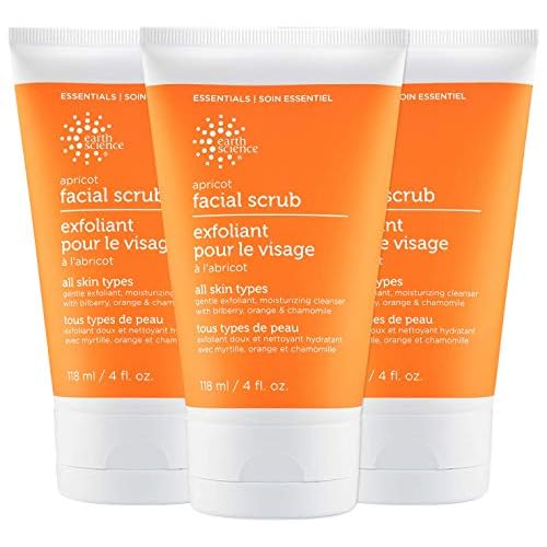 EARTH SCIENCE - Apricot Gentle Exfoliating Facial Scrub for All Skin Types (3 pk, 4 oz.)