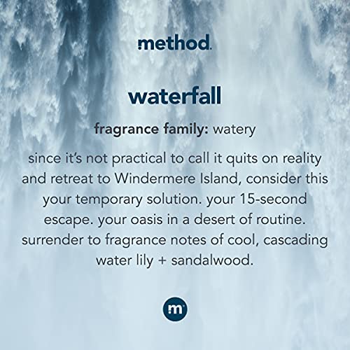Method Foaming Hand Soap Refill, Waterfall, Recyclable Bottle, 28 fl oz (Pack of 4)