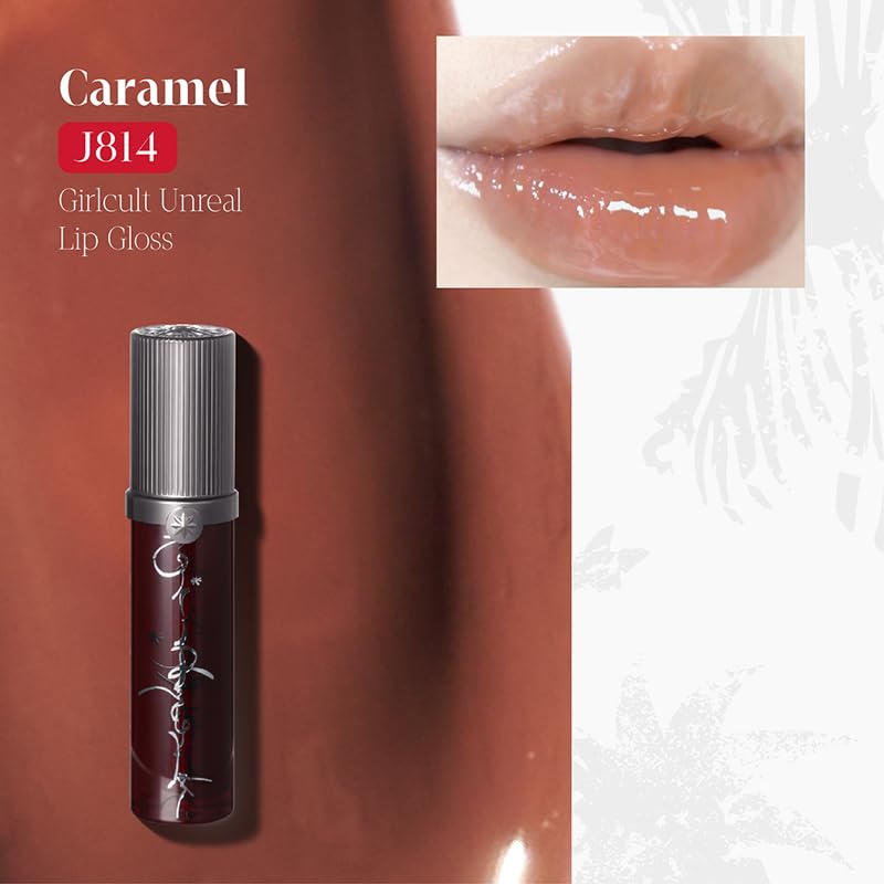 GIRLCULT Tinted Lip Gloss Jelly Lip Glaze Buildable Color Sheer to Bold