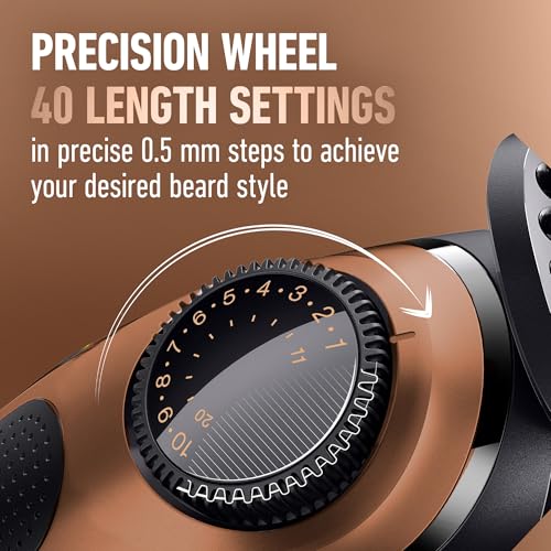 King C. Gillette Beard Trimmer PRO - 40 Length Settings, Cordless