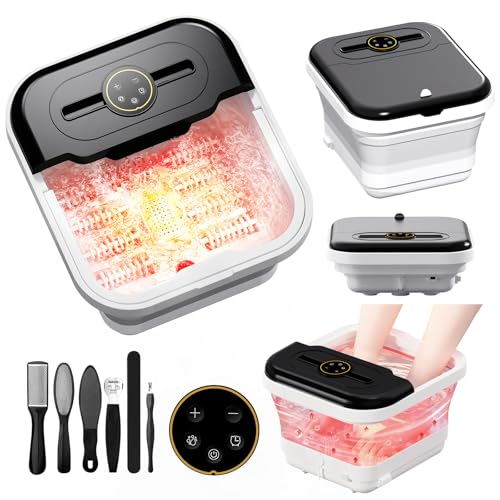 Heated Foot Soaking Tub Massager with Remote Control & Timer