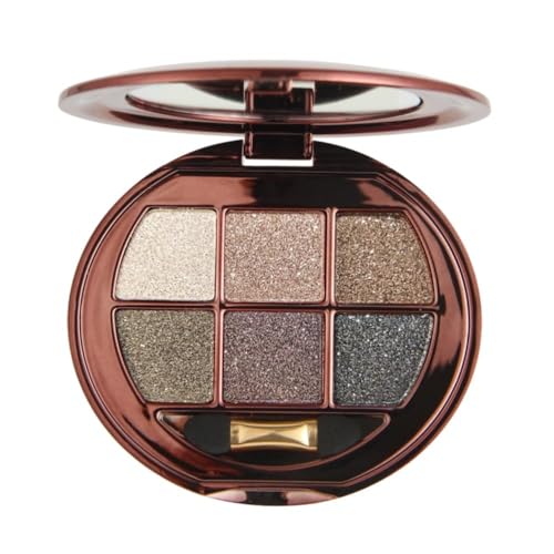 Neutral Gold Shimmer Eyeshadow Palette - Blendable Metallic Smokey Eye