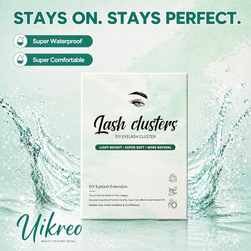 Lash Clusters Kit 600 Pcs D Curl Wispy 9-16mm Extensions