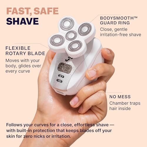 Women’s Electric Razor Shaver Kit – Sensitive Skin, Bikini & Body Grooming, Rechargeable, Portable