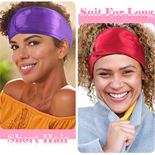 Eurzom Satin Hair Wraps - 4 Adjustable Scarves for Sleeping
