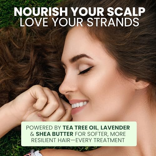 Tea Tree Hair Mask with Argan Oil & Biotin | Deep Conditioning Treatment