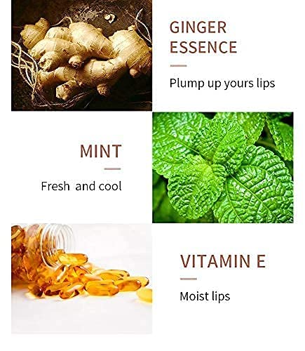 Lip Plumper Set with Day & Night Serum, Vitamin E & Collagen