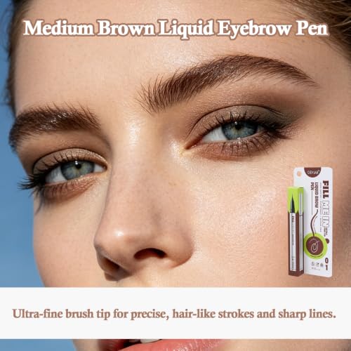 Dual-Use Liquid Brow Pen - Eyebrow & Eyeliner, Waterproof