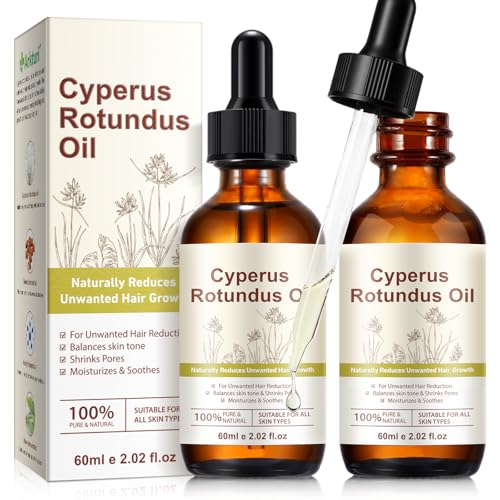 Pure Cyperus Rotundus Oil for Gentle Hair Removal - 2 Pack