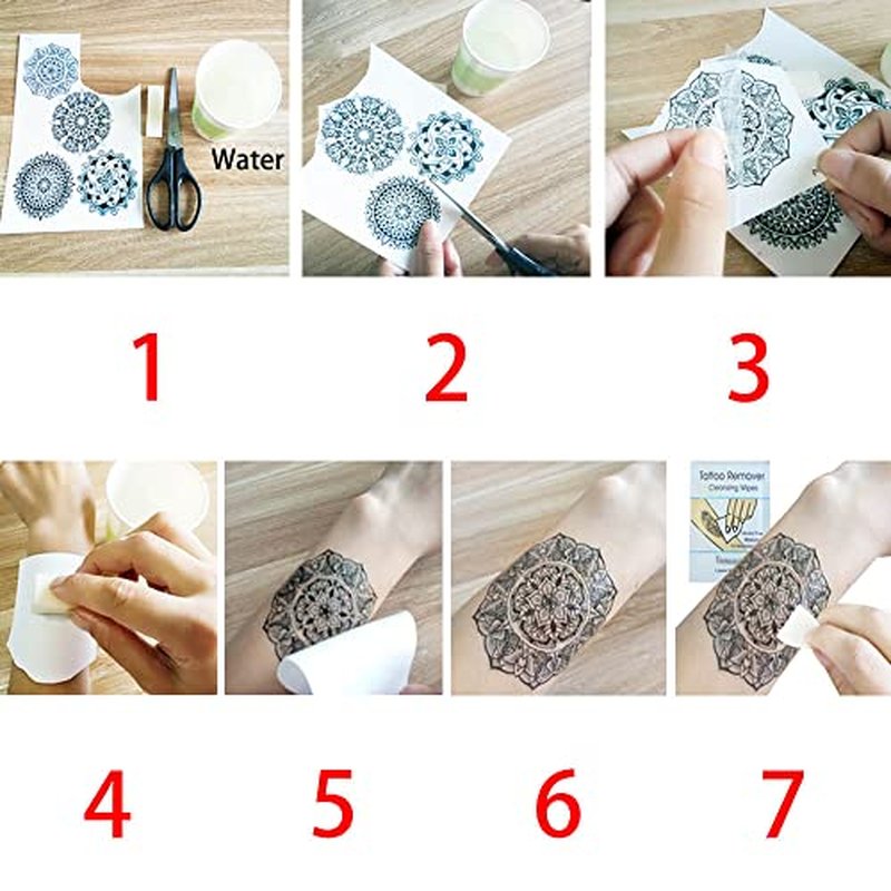 18-Pack Armband Temporary Tattoos - Waterproof Tribal Designs