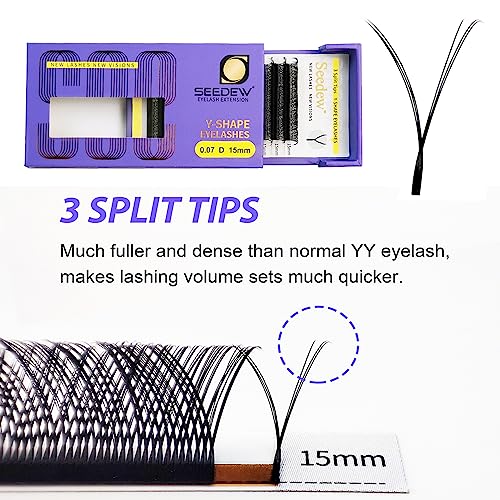 YYY Triple Y Lashes 10mm C Curl 0.07mm Black
