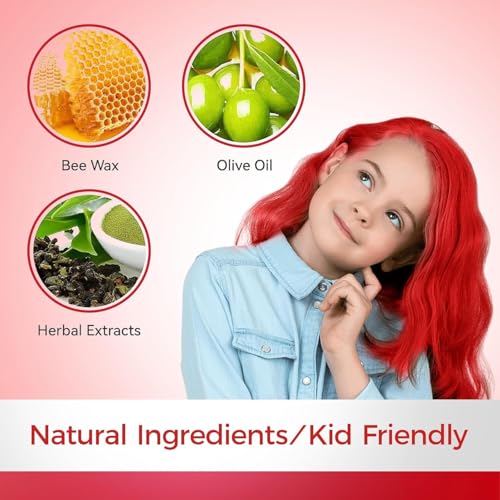 Red Temporary Hair Wax Color - Washable Styling Clay