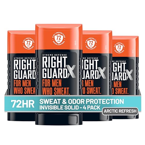 Antiperspirant Deodorant for Men - 5-in-1 Protection, 72-Hour Odor Control, Arctic Refresh Scent - 4 Pack