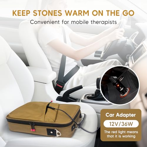 Portable Hot Stone Warmer with Digital Temperature Control