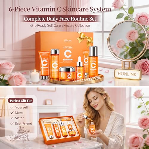 Vitamin C Niacinamide 6-Piece Skincare Set | Complete Daily Routine