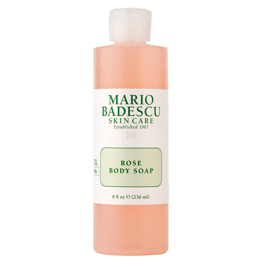 Mario Badescu Rose Body Soap | For a Pampered, Refreshed, and Hydrated Skin | Scented with the Sweetest Hint of Floral | Shower Gel for Daily Use | 8 fl. oz.