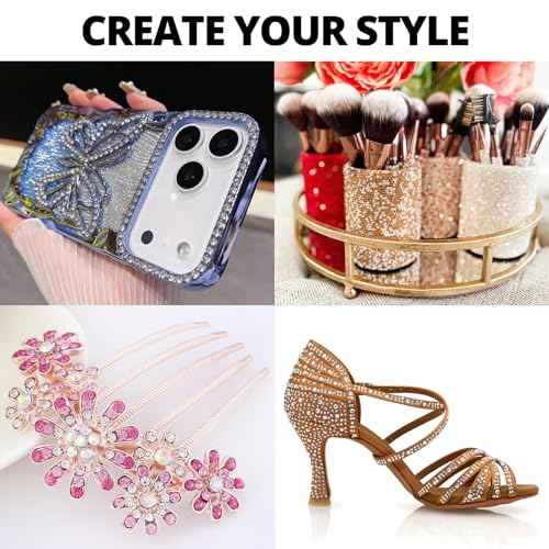 32000Pcs 3mm Rainbow Colorful Jelly Rhinestones Gems Bedazzling Bedazzed Kit, Multi Colored Gemstones Flatback Bedazzler Crafts Clothes Crafting Clothing, Stones Jewels SS10 Resin Rinestone b7000 Glue